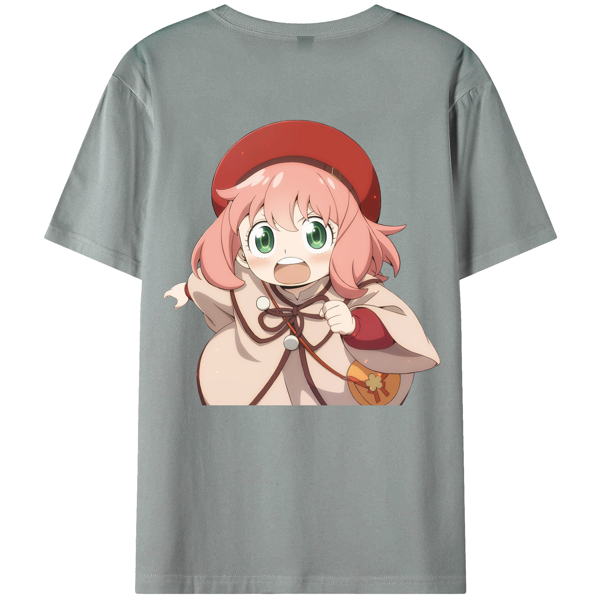（画像用） SPY×FAMILY间谍家家酒 綿100％ メンズ半袖Tシャツ（バックプリント） 通気性